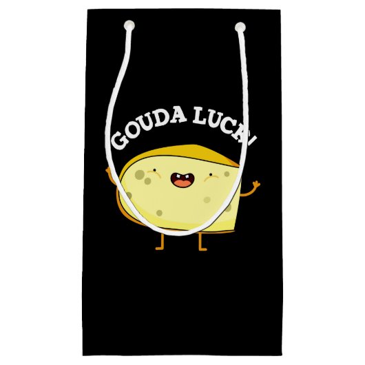 Gouda Luck Funny Cheese Pun Klein Cadeauzakje (Voorkant)