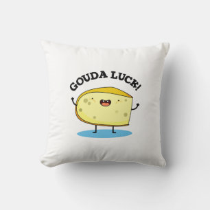 Gouda Luck Funny Cheese Pun Kussen