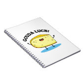 Gouda Luck Funny Cheese Pun Notitieboek (Rechterzijde)