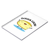 Gouda Luck Funny Cheese Pun Notitieboek (Linkerzijde)