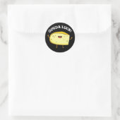 Gouda Luck Funny Cheese Pun Ronde Sticker (Tas)