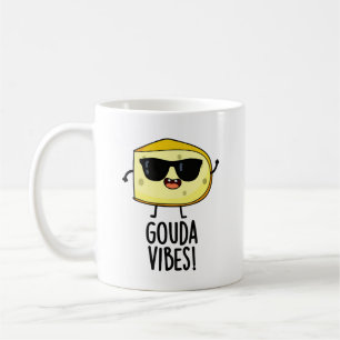 Gouda Vibes Funny Cheese Pun Koffiemok