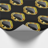 Goudaas van schoppen cadeaupapier (Hoek)