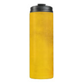 Goudachtergrond of -ondergrond en schaduwachtergro thermosbeker (Voorkant)