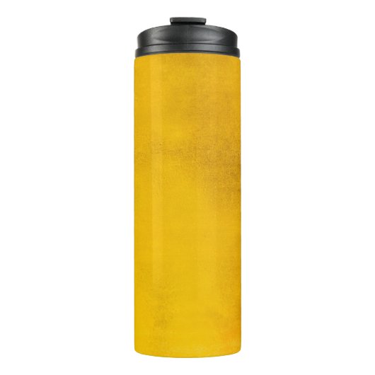 Goudachtergrond of -ondergrond en schaduwachtergro thermosbeker (Voorkant)