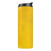 Goudachtergrond of -ondergrond en schaduwachtergro thermosbeker (Gedraaid links)