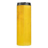 Goudachtergrond of -ondergrond en schaduwachtergro thermosbeker (Achterkant)