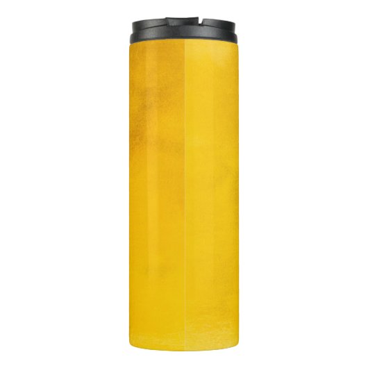 Goudachtergrond of -ondergrond en schaduwachtergro thermosbeker (Achterkant)