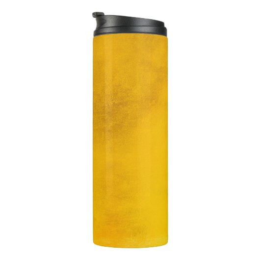 Goudachtergrond of -ondergrond en schaduwachtergro thermosbeker (Geroteerd rechts)