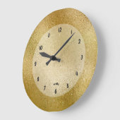 Goudachtergrondtextuur van afbeelding weergeven grote klok (Hoek)