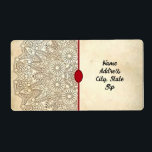 goudAdresetiketten Etiket<br><div class="desc">Gold-Adresetiketten Creëer door Inky_Art Style: Verzendlabels Laat geen pakket ongedecoreerd worden met onze hoogwaardige verzendlabels. Voeg uw logo, afbeeldingen, en tekst voor een pakket toe dat uit zal vallen. Onze verzendlabels zijn in volledige kleur gedrukt en vergelijkbaar met de Avery® 6873-labels. 8 labels per vel Afmetingen: Etiket: 2 inch x...</div>