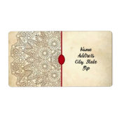  goudAdresetiketten Etiket (Voorkant)