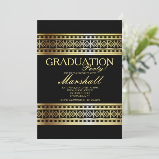  goudAfstuderen Kaart (Staand voorkant)