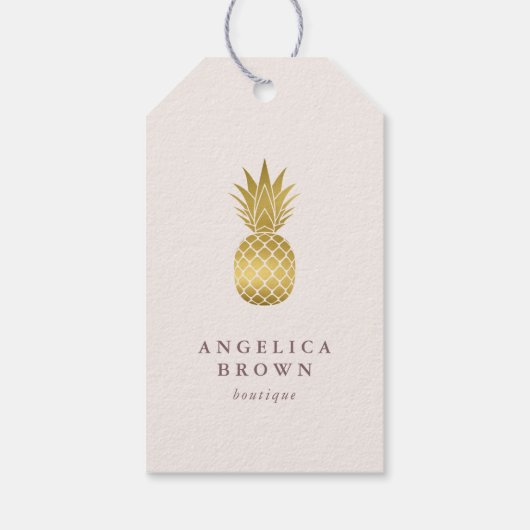 Goudananas Cadeaulabel (Achterkant)