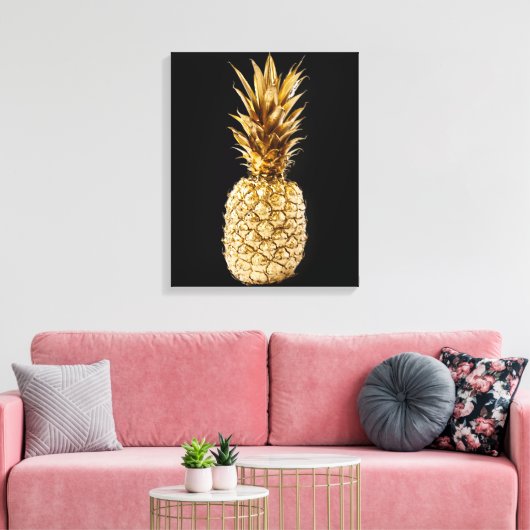 Goudananas Canvas Afdruk (Insitu (Woonkamer))