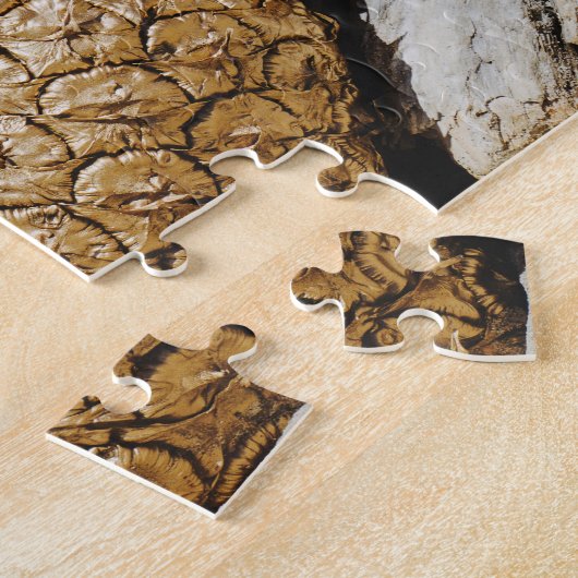 Goudananas op het strand legpuzzel (Zijkant)