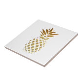 Goudananas, vruchten in goud tegeltje (Zijkant)