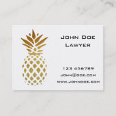 Goudananas, vruchten in goud visitekaartje (Voorkant)