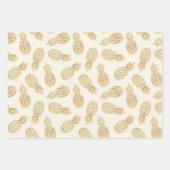 Goudananassen op eiwit inpakpapier vel (Voorkant)