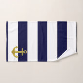 Goudanker nautische strepen bad handdoek (Handdoek)