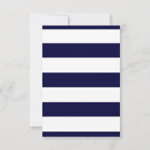 Goudanker nautische strepen bedankkaart (Achterkant)