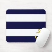 Goudanker nautische strepen muismat (Met muis)