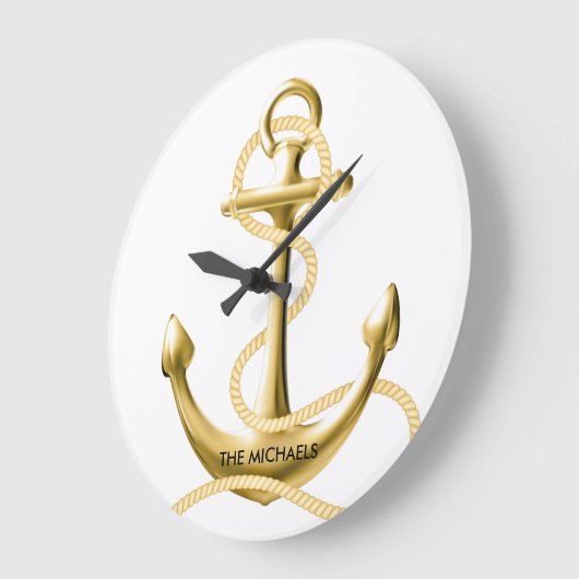 Goudanker nautische wandklok op maat (Hoek)