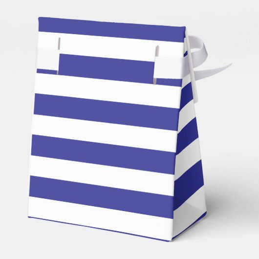 Goudanker op blauwe strepen bedankdoosjes (Achterkant)