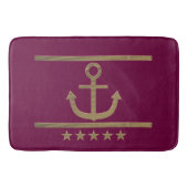 goudanker op rode wijnachtergrond badmat (Voorkant)