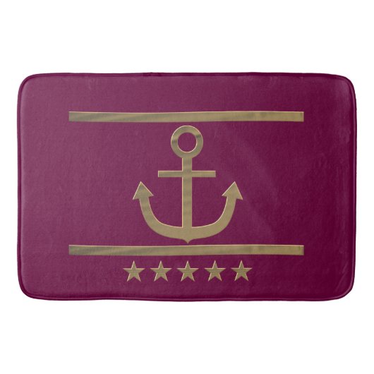 goudanker op rode wijnachtergrond badmat (Voorkant)