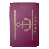 goudanker op rode wijnachtergrond badmat (Voorkant Verticaal)