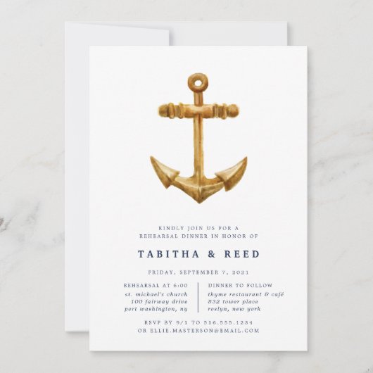 goudanker | Uitnodiging voor een repetitiediner (Voorkant)