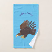 Goudarend grappige illustratie van cartoon bad handdoek (Handdoek)