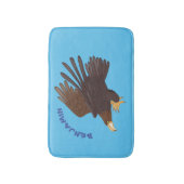 Goudarend grappige illustratie van cartoon badmat (Voorkant Verticaal)