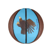 Goudarend grappige illustratie van cartoon basketbal (Verticaal)