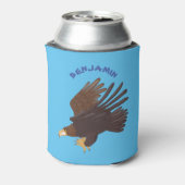 Goudarend grappige illustratie van cartoon blikjeskoeler (Blikje Achterkant)