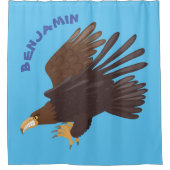 Goudarend grappige illustratie van cartoon douchegordijn (Voorkant)