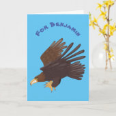 Goudarend grappige illustratie van cartoon kaart (Gele Bloem)