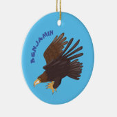 Goudarend grappige illustratie van cartoon keramisch ornament (Rechts)