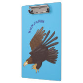 Goudarend grappige illustratie van cartoon klembord (Links)