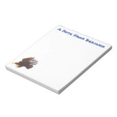 Goudarend grappige illustratie van cartoon notitieblok (Linkerzijde)