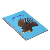 Goudarend grappige illustratie van cartoon notitieboek (Rechterzijde)