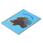 Goudarend grappige illustratie van cartoon notitieboek (Linkerzijde)