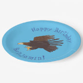 Goudarend grappige illustratie van cartoon papieren bordje (Gekanteld)