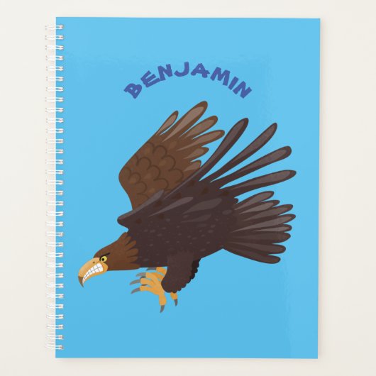 Goudarend grappige illustratie van cartoon planner (Voorkant)