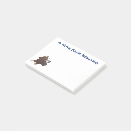 Goudarend grappige illustratie van cartoon post-it® notes (Schuin)