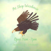 Goudarend grappige illustratie van cartoon raamsticker (Vel 3)