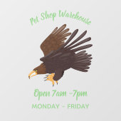 Goudarend grappige illustratie van cartoon raamsticker (Vel)