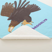 Goudarend grappige illustratie van cartoon sherpa deken (3/4)