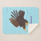 Goudarend grappige illustratie van cartoon sherpa deken (Voorkant (horizontaal))